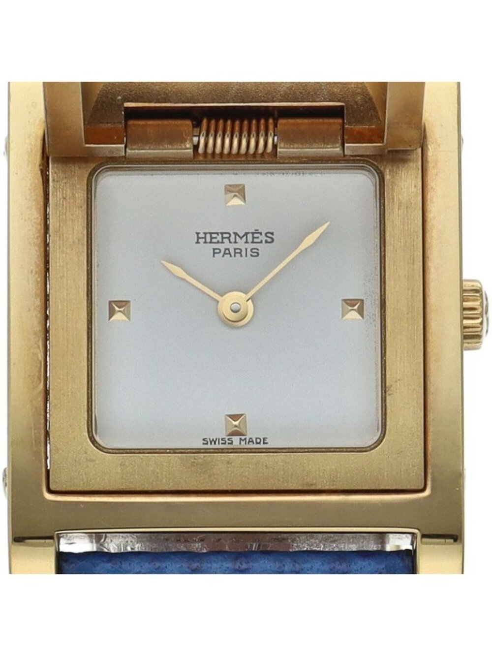 Hermes Medor Watch Leather White